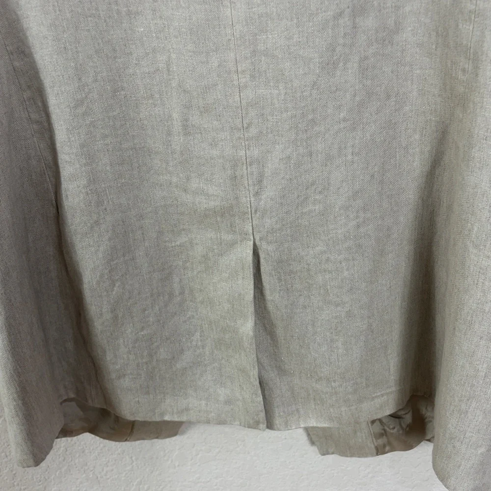 JAEGER Pure Linen ,Size 18,Women's ,Color Oatmeal,Blazer - Picture 8 of 17